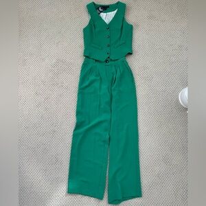 Green Vest & Trouser Set